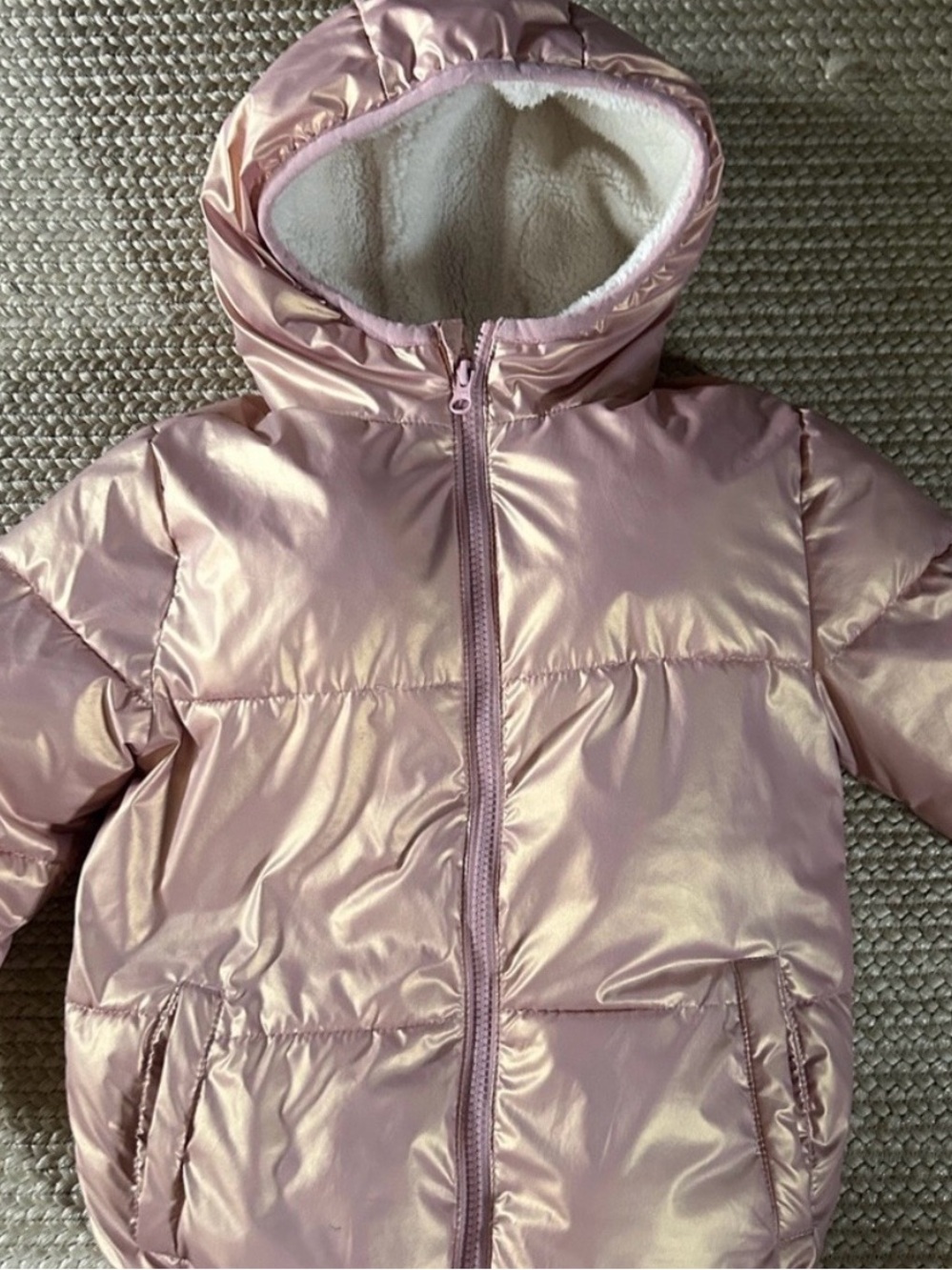 Swiss Tech Kids Pink Puffer Jacket